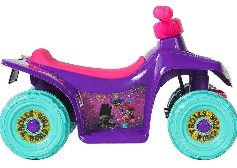 New Dynacraft Trolls Dreamworks 6V Battery-Powered Little Quad ATV for Kids