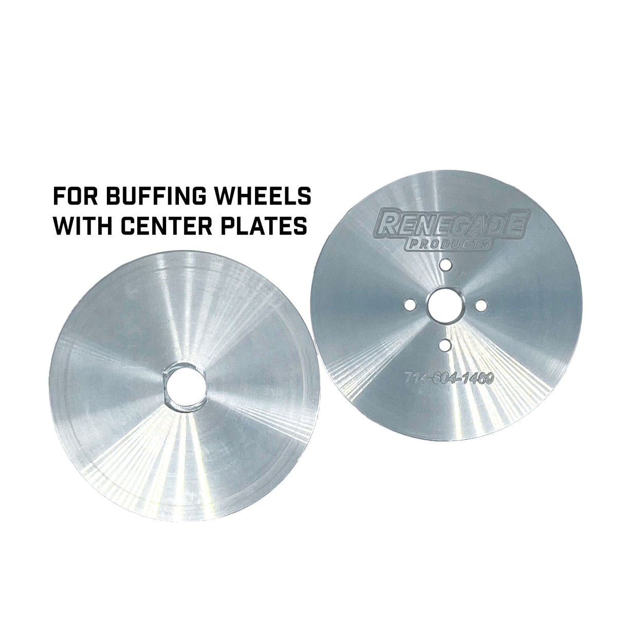 Insertable Safety Flanges for High Speed Polishing (For Buffing Wheels WITH Center Plates)