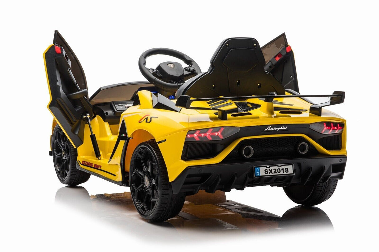 12V Lamborghini Electric Ride On Car for Kids with Remote Control, MP3 Player, and LED Lights
