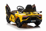 12V Lamborghini Electric Ride On Car for Kids with Remote Control, MP3 Player, and LED Lights