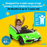 12V Lamborghini Electric Ride On Car for Kids with Remote Control and MP3 Player