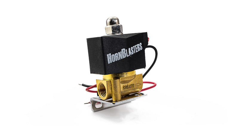 HornBlasters Brass 1/4" 110 Volt Electric Air Valve