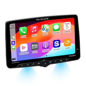 Boss Elite BE10ACP.WX 10.1" Single DIN Digital Multimedia Receiver w/ Bluetooth, Wireless Apple CarPlay and Android Auto (SiriusXM Ready) Boss Elite