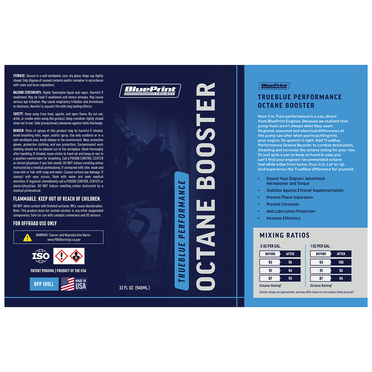 BluePrint Engines TrueBlue Performance Octane Booster