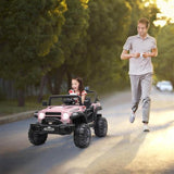Off-Road 12V Electric Ride-On Car with Dual Drive and Remote Control