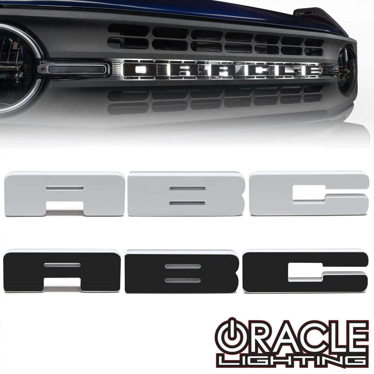 ORACLE Lighting Universal Illuminated LED Letter Badges - White LED - Individual