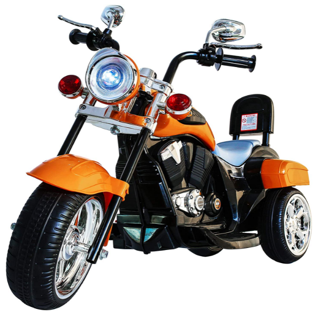 Orange 1-3 Year Old Kids' Motorcycle with Wheels