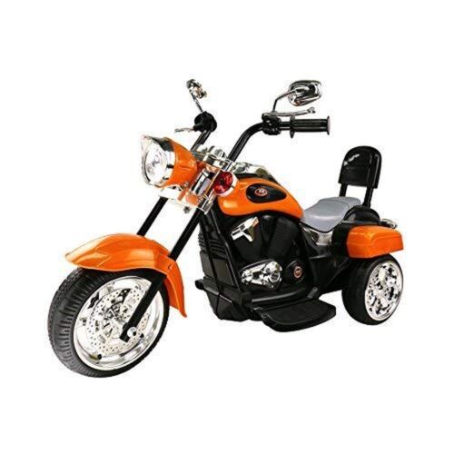 Orange Trike Motorcycle Ride-On for Kids Ages 3 and Up