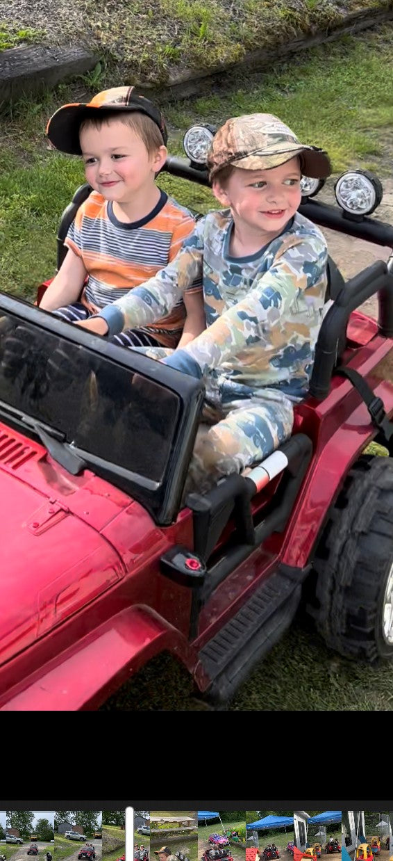 24 Volt 2 Seater 4x4 Electric Ride On Jeep Style Rubber Tires Fully Loaded Truck UTV ATV For Kids W/Magic Cars® Wireless Parental Control