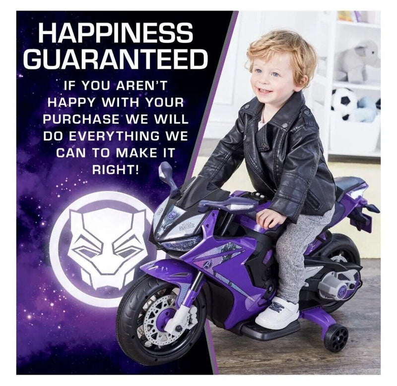 Panther Power Motorcycle Ride-On for Kids Ages 3+ Up to 65lbs