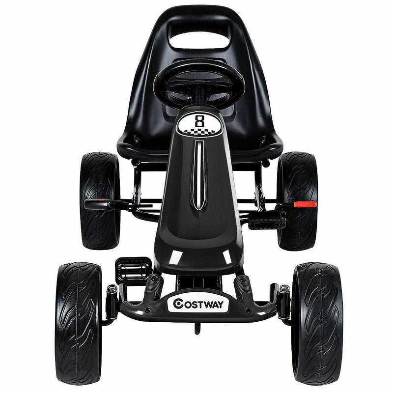 Pedal-Powered Go Kart for Kids - 4 Wheel Racer Stealth - Perfect Christmas Gift