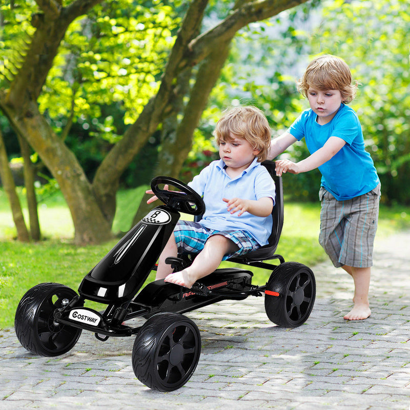 Pedal-Powered Go Kart for Kids with 4 Wheels - Perfect for Outdoor and Indoor Fun!