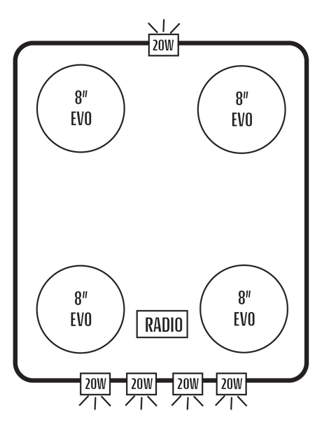 2016+ Honda Pioneer 1000 Stereo Tops (2-Door)