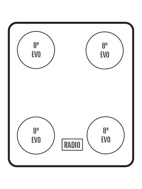 2016+ Honda Pioneer 1000-5 Stereo Tops (4-Door)