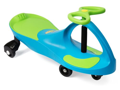 Plasmart Aqua Blue/Lime Green Plasma Car Ride On - Model PC035