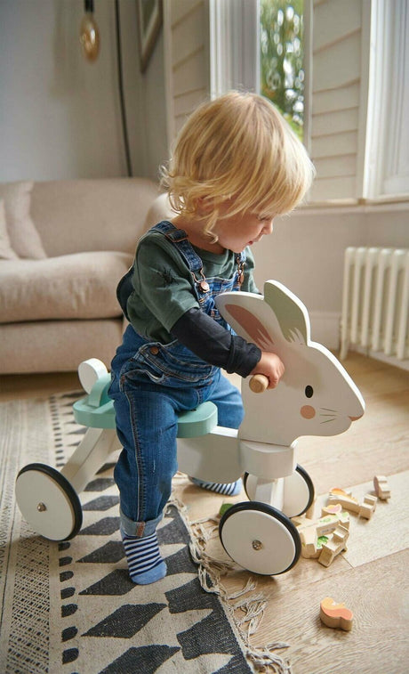 Playful Running Rabbit Ride On by Tender Leaf Toys