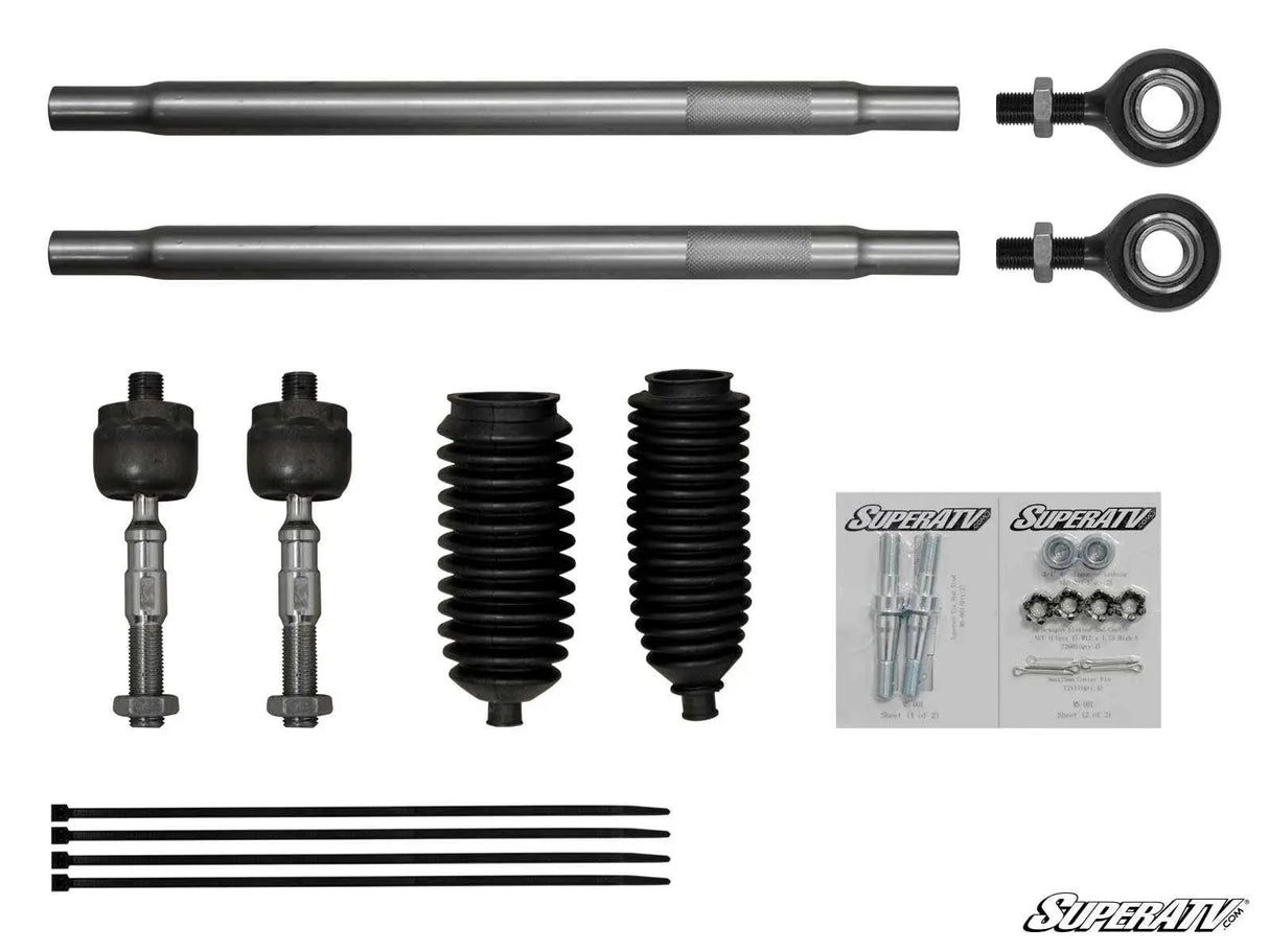 SuperATV Polaris RZR XP Turbo Heavy-Duty Tie Rod Kit