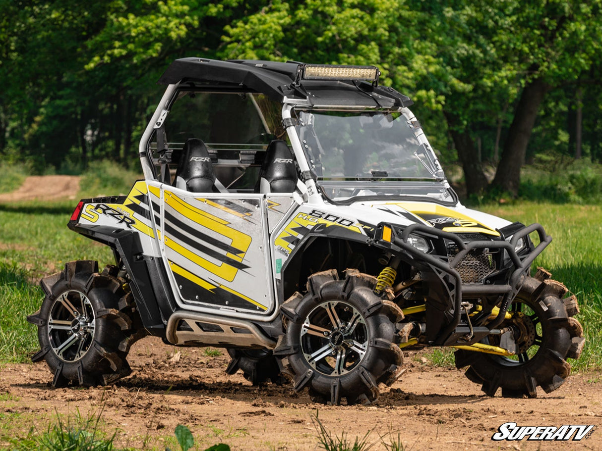 SuperATV Polaris RZR 570 Scratch Resistant Flip Windshield