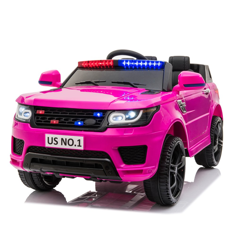 Police Car Electric Ride-On SUV for Kids with Remote Control - 12V Battery Powered Truck Toy