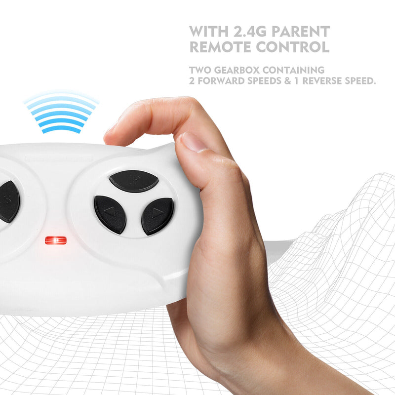 12V Electric Police Pickup Truck for Kids with Megaphone, Siren, and Flashing Lights - Remote Control Included