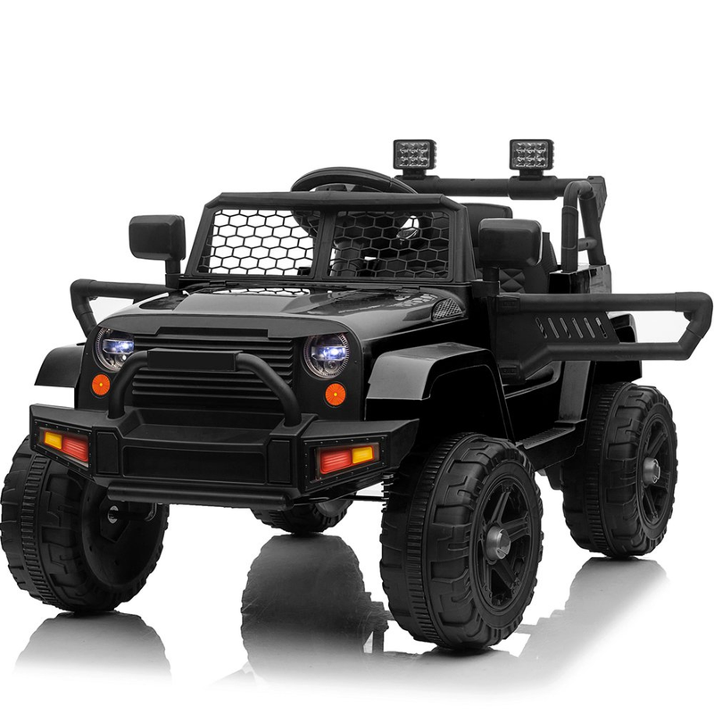 Police Jeep Ride-On Car for Kids with Remote Control and Big Hubs