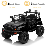 Police Jeep Ride-On Car for Kids with Remote Control and Big Hubs