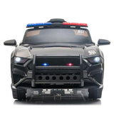 Police Sports Car for Kids with 2.4GHz Remote Control and LED Lights - 12V Ride-On Toy