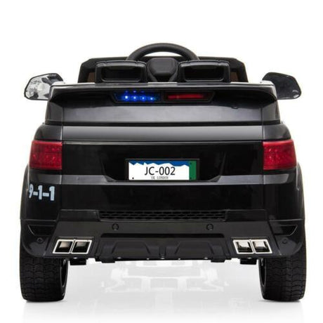 Police SUV 12V Electric Ride-On Car with Remote Control, LED Lights, and Music for Kids