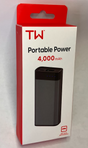 TW 4,000 mAh Portable Power Bank TW