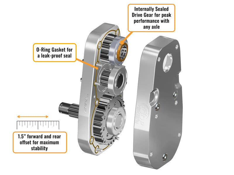 CAN-AM MAVERICK X3 8" PORTAL GEAR LIFT Billet 70% Dual Idler