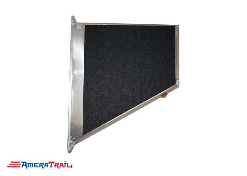 Classic Front PORT Side I Beam Trailer Step, Secures Fender, Includes Non-Skid Reflective Tape, and Led Light