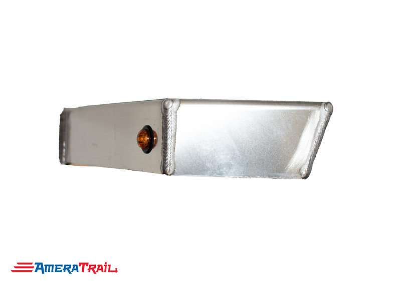 Classic Front PORT Side I Beam Trailer Step, Secures Fender, Includes Non-Skid Reflective Tape, and Led Light