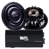 Power Pack: 2 Hawk Slim 10 Subwoofers + VFL Hybrid 4800.1 Amplifier