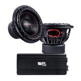 Power Pack: 2 XFL 15” Subwoofers + VFL Stealth 5500.1D Amplifier Bundle