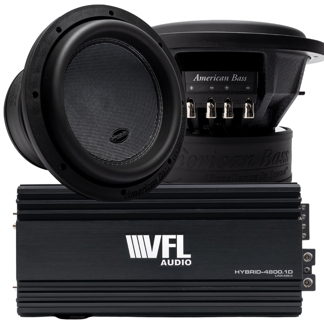Power Pack: 2 XR 12 Subwoofers + VFL Hybrid 4800.1 Amplifier