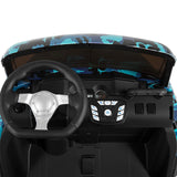 Powerful 24V 2-Seater Kids Ride On Dump Truck Tractor with Camo Design and 3 Speed Options, Includes Remote Control