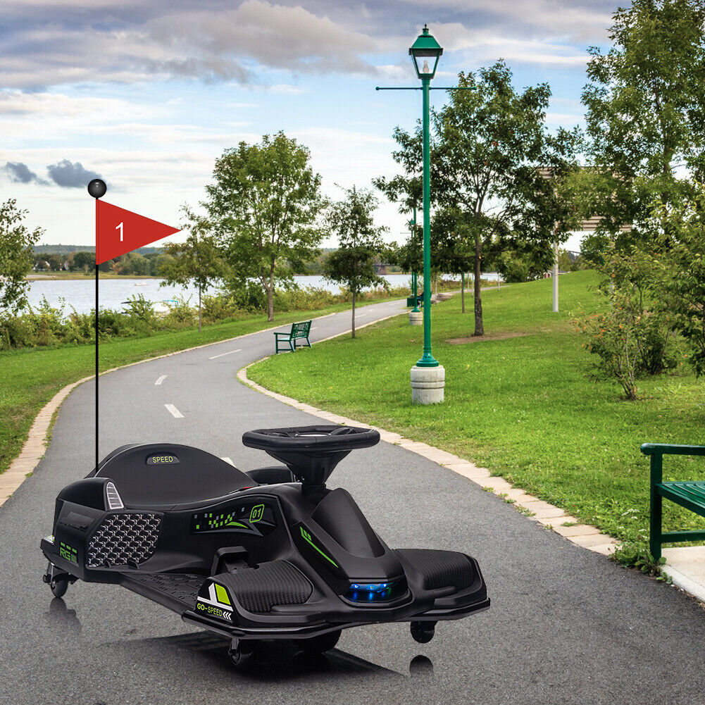 Powerful Electric Go-Kart for Kids Up To 110 Lbs with 7Ah Battery and 180W Motor