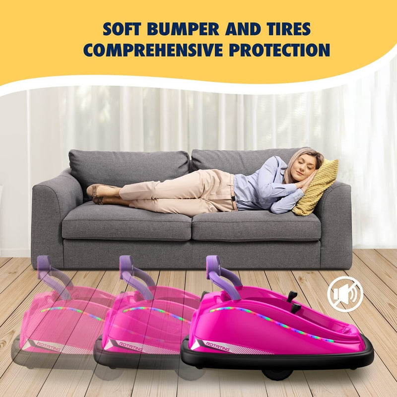 Powerwhale 12V Electric Kids Bumper Car with Remote Control - Fun Ride Toy for Children