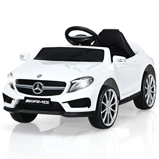 Premium 12V Electric Kids Ride On Car with Remote Control in White