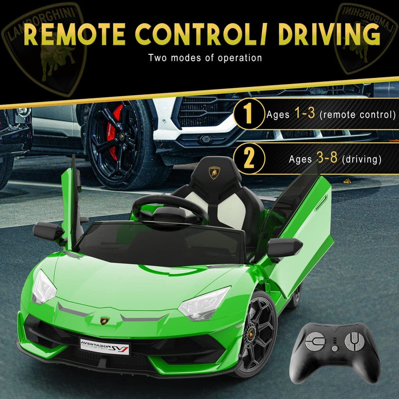Premium 12V Electric Lamborghini Ride-On Car for Kids with Remote Control - Perfect Gift for Young Drivers