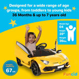 Premium 12V Electric Ride-On Sports Car with Remote Control, 3 Speeds, Sound Effects, LED Lights, and MP3 Compatibility