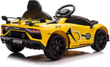 12V Electric Ride-On Car with LED Lights, MP3 Player, and Remote Control for Kids - 1 Seat Truck Toy with Wheels