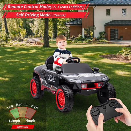 Premium 12V Ride-On Car for Kids with Remote Control, LED Lights, and Long-Lasting 7Ah Battery - Suitable for Ages 3 and Up