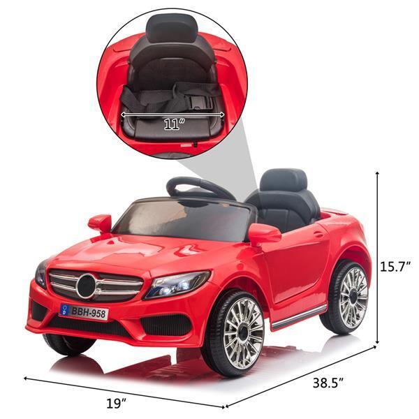 Premium 12V Ride On Car with Remote Control and LED Lights for Kids