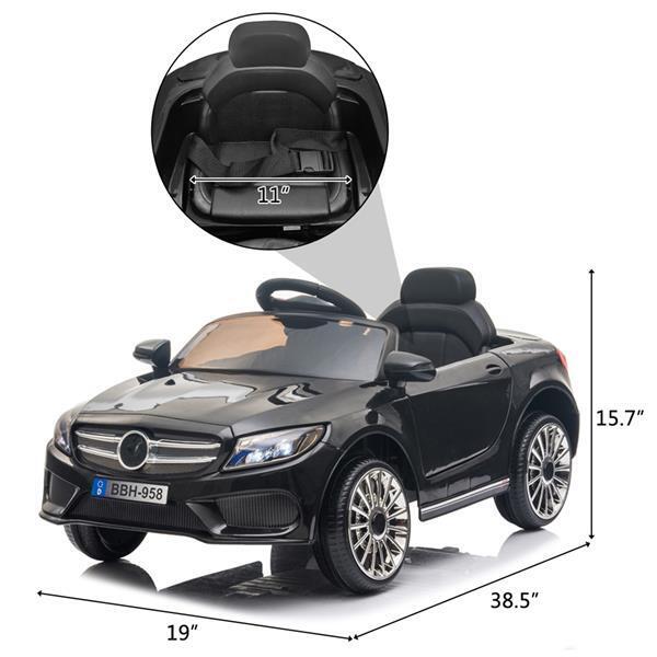 Premium 12V Ride On Car with Remote Control and LED Lights for Kids