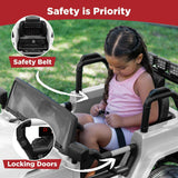 Premium 12V Ride-On Truck for Kids with 3 Speeds, LED Lights, Remote Control, and Bluetooth Connectivity