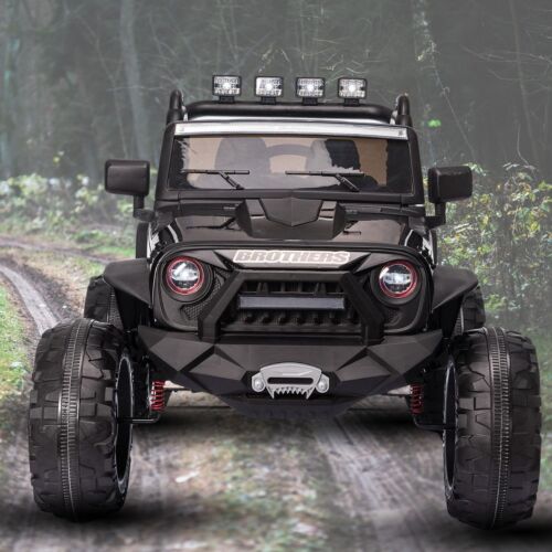 Premium 24V 2-Seater Electric Ride-On Car for Kids with LED Lights and Powerful 200W Motors