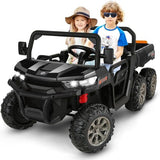 2-Seater Dump Truck Ride-On Toy with 24V Battery and 6 Wheels - Perfect Gift for Kids