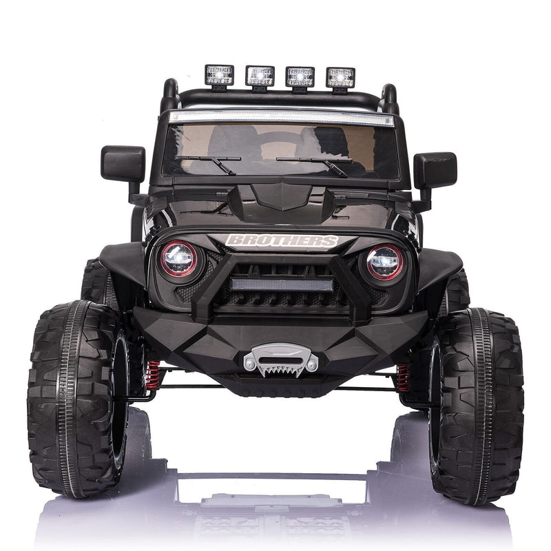 2-Seater Electric Ride-On Car with LED Lights, MP3 Player, and Remote Control for Kids (24V)