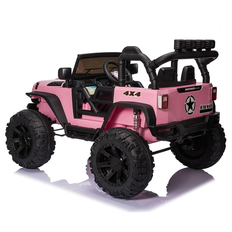 400W Electric 24V Battery Kids Ride On Car Toy Jeep with USB, Bluetooth, and Remote Control Features